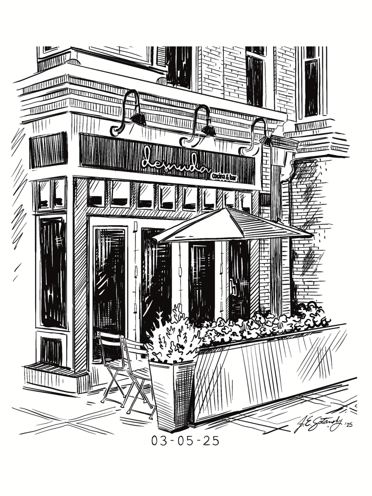 Image of Custom line drawing 