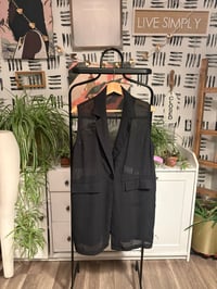 Image 1 of Black sheer top