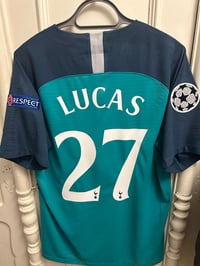 Image 9 of Tottenham Hotspur “LUCAS 27” Vaporknit 2018/19 Third Shirt + UCL patches (XL)