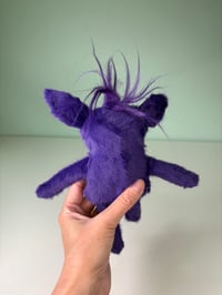 Image 4 of Small Weighted Side Eye Monster - Purple
