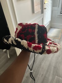 Image 2 of Red Hearts Cowboy Hat