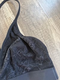 Image 2 of Black lace bralette 