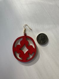 Image 2 of Diamond flower earrings Size M