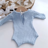 Image 3 of Devin boys newborn bodysuit | baby blue