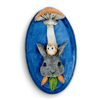 Mini Sculpture: Mushroom Rabbit