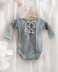 Image 2 of Sitter boys bodysuit Charlie | sage