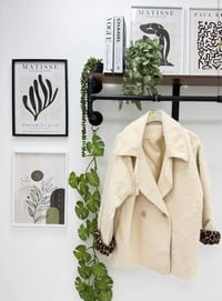 Image 1 of LEOPARD LINNED JACKET WITH SIDE POCKETS