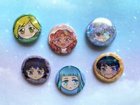 Image 2 of With Hat Atelier Holographic Button Pins