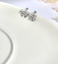 Image 4 of "Petite" Bow Stud Earrings