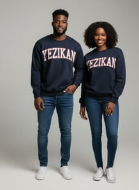 Image 3 of Yezikan Bold Arch Logo Heavy Blend Fleece Crewneck Sweatshirt