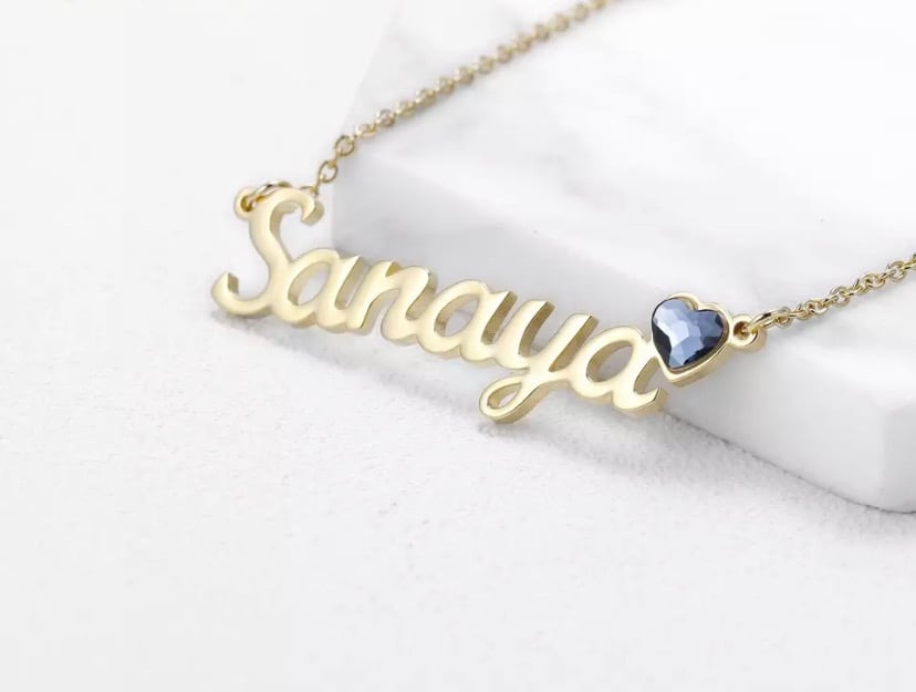Image of Custom Birthstone Necklace 