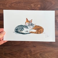 ORIGINAL ARTWORK - Snuggly - 25x15cm