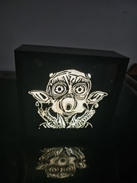 Image 3 of Mac and me 6x6 inch carvicture 