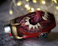 Image 18 of Mini Bic lighter sleeve-The Visceral Grin, Egg Of The King - Handcrafted OOAK