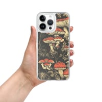 Image 25 of Dark Cottagecore Goth Inspired Vibrant Mushroom Clear Case for iPhone®