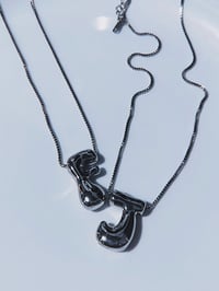 Image 2 of Initial Bubble Necklace