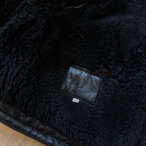 Image of 1980s Valentino Leather Shearling Jacket, Size XL