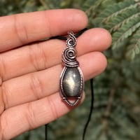 Image 3 of Black Sunstone Pendant 🖤✨