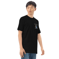 Image 5 of Flying High: Men’s premium heavyweight tee Black