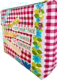 Image 3 of Keep Your Face Towards the Sunshine Pouch - RED