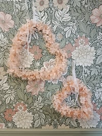 Image 5 of Couronne hortensia nude et gypsophile pêche 