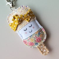 Image 2 of All Hearts & Flowers Keyring or Hanging Decoration