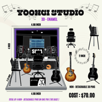 Image 1 of YOONGI STUDIO ROOM ( 3D ENAMEL )
