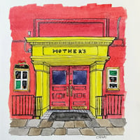 Image 2 of Mother's Chicago Bar Watercolor (Original Art) 