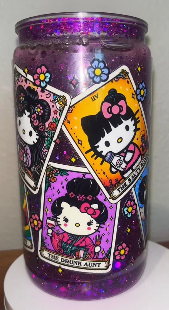Image of Tartot Cards Hello Kitty Snow Globe
