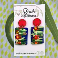 Red Flowering Gum Earrings