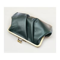Image 1 of Forrest Pleated Leather Clutch