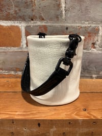 Image 4 of Reptilian White Paint Bucket Mini Bag