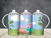 Pink Pig 12oz Sippy Cup