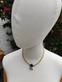 Image 3 of Festie Choker Stone bells- Blue