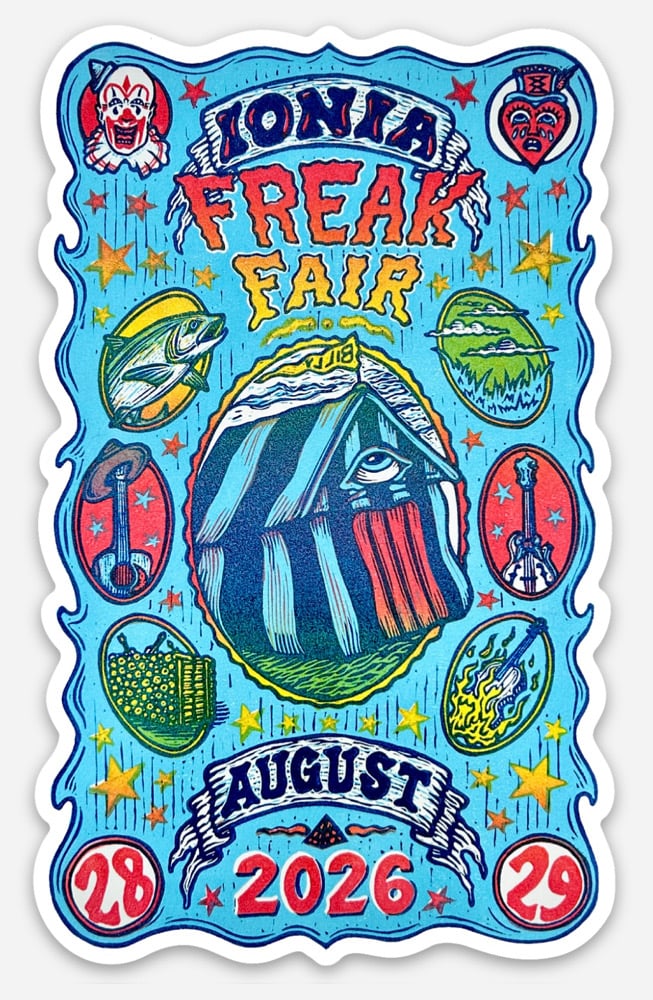 Image of Ionia Freak Fair ‘26 stickers