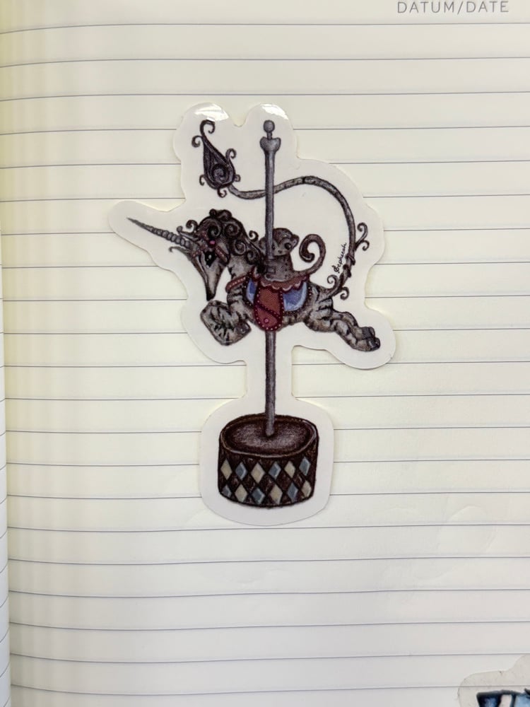 Image of Carousel horse transparent (3inch)