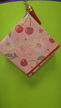 Image 2 of Pink Floral Sticky Note Cover for Desk & Office Organization