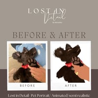 Image 1 of Pet Portrait - Printed