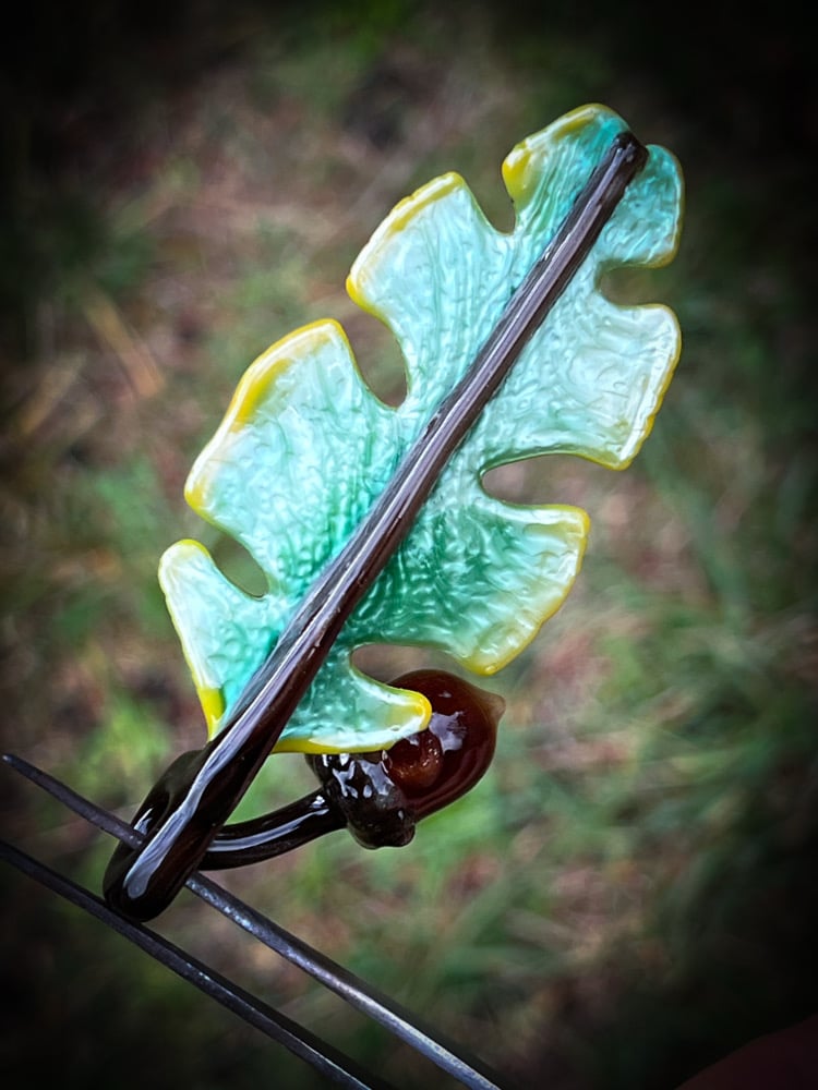 Image of Green Acorn & Oak Leaf Pendant