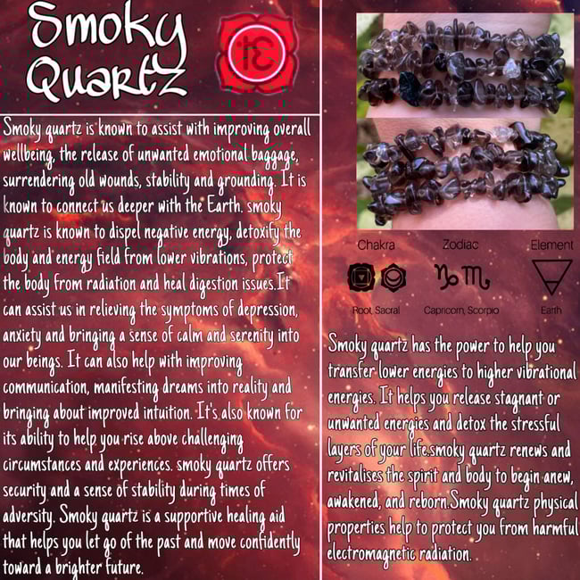 Smokey Quartz Healing Bracelet 