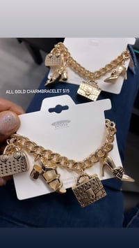 All gold charmbracelet 