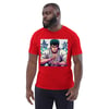 Unisex Anime Art Organic " The Fighter" cotton t-shirt