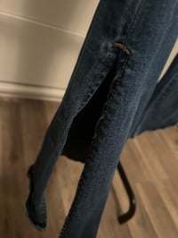 Image 3 of Split side denim jeans 