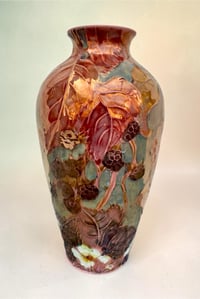Image 1 of “Blackberry” reduction lustre vase - 1