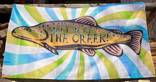 Image of CREEK TROUT COLOR FULL SIZE FLAG