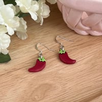 Image 4 of Spicy Chili Pepper Earrings