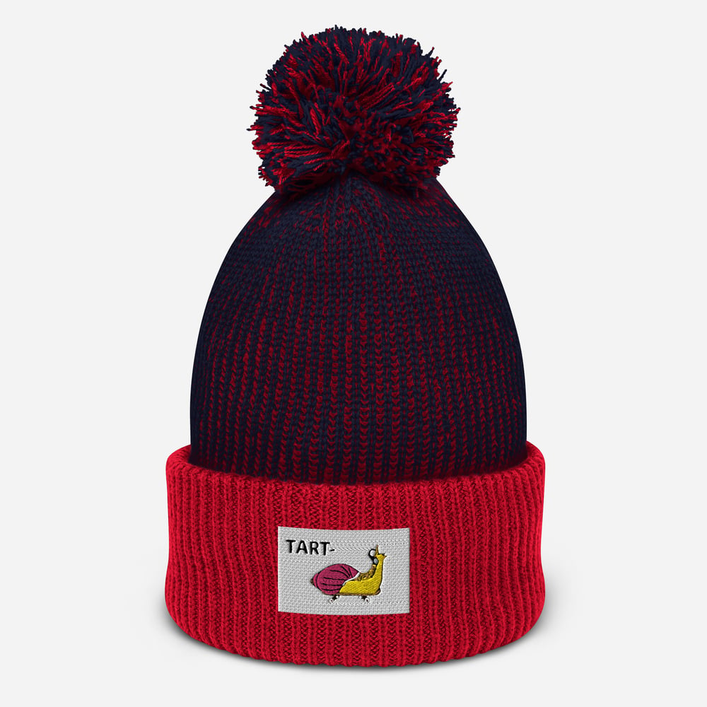 pom-pom snail beanie