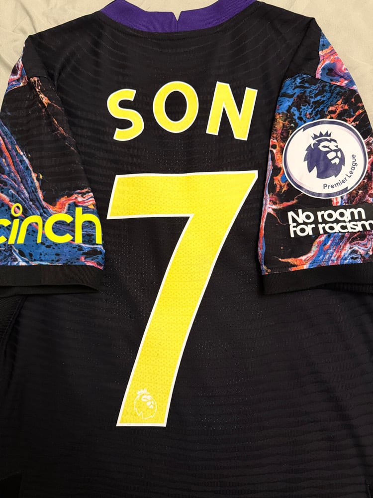 Image of Tottenham Hotspur “SON 7” 2021/22 Vaporknit Away Shirt + patches (S)