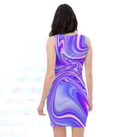 Image 4 of Purple Vortex Tight Dress