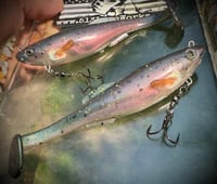Image 1 of 6” Cutt Throat RIGGED Swimbaits - “MEAN TROUT”
